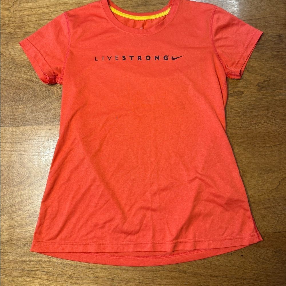 Nike Dri-FIT Live Strong Red/Orange Shirt